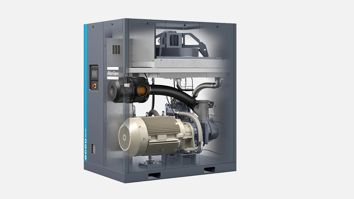 Atlas Copco GA 75+ screw compressor photo