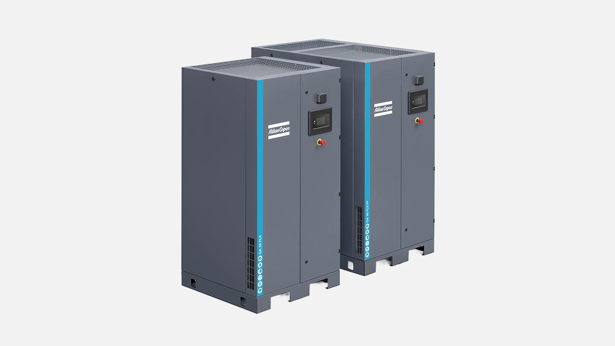 Atlas Copco GA FLX dual speed compressor