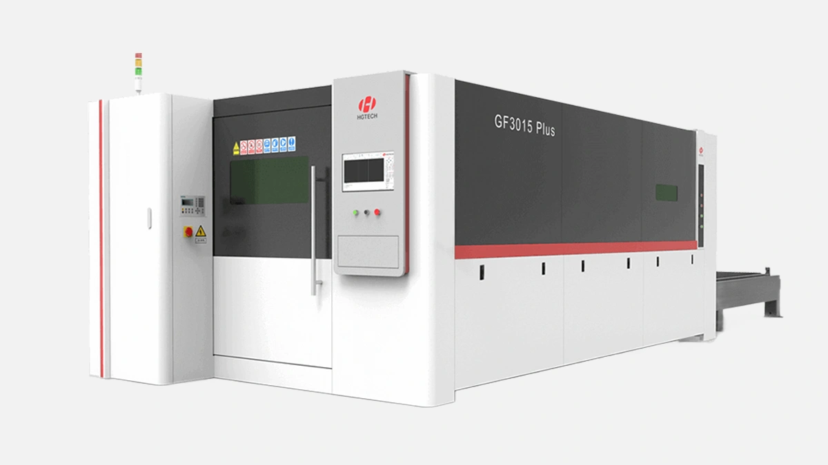 HGTECH GF3015 Plus CNC Fiber Laser Cutting Machine